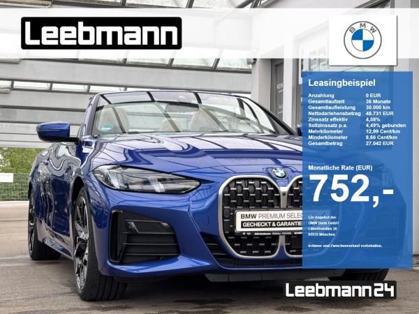 BMW 430 430i x Cabrio M-Sport AHK Finanzierung ab 1,49% Leasing