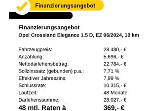 Opel Crossland Elegance 1.5 Diesel Leasing