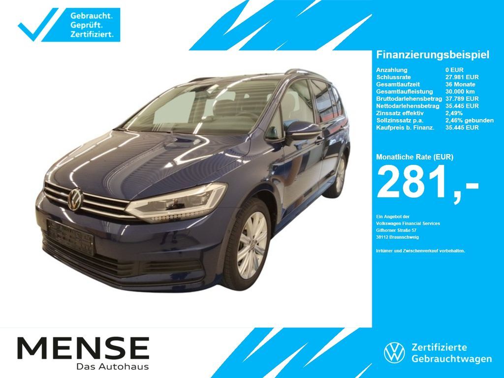 Volkswagen Touran 2.0 TDI DSG Comfortline Pano|SD|Standhzg Leasing