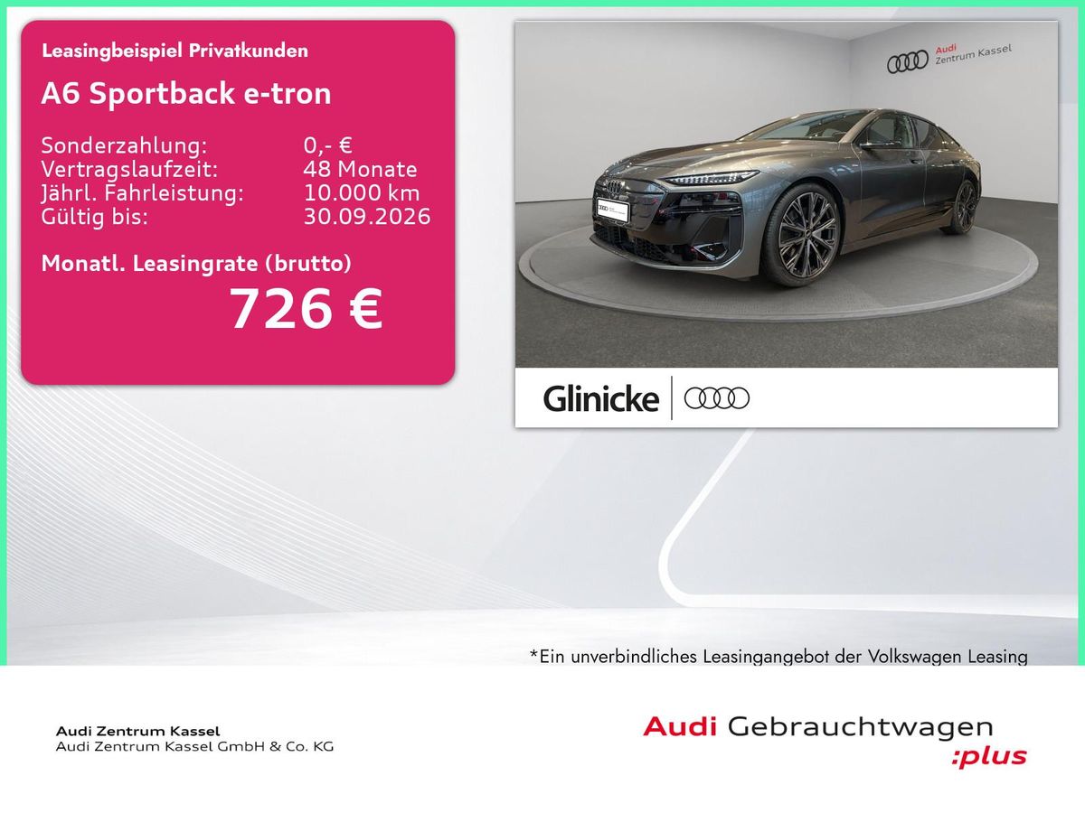 Audi A6 e-tron A6 Sportback e-tron performance Matrix Pano B&O Leasing