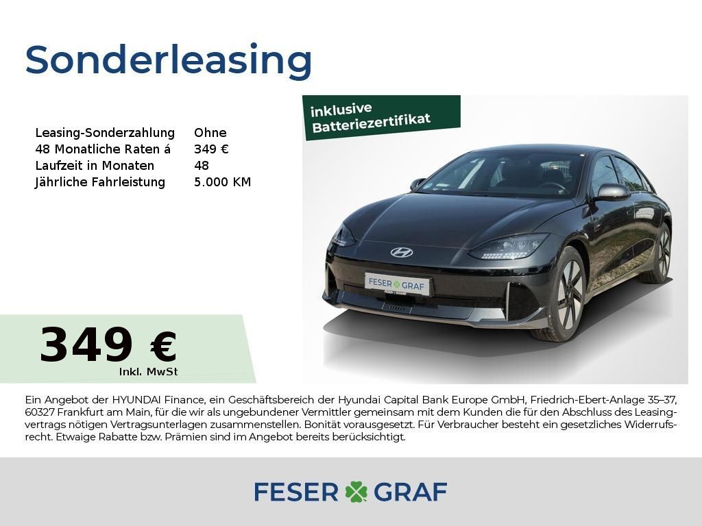 Hyundai Ioniq 6 DYNAMIQ NAVI LED SHZ LHZ CARPLAY Leasing