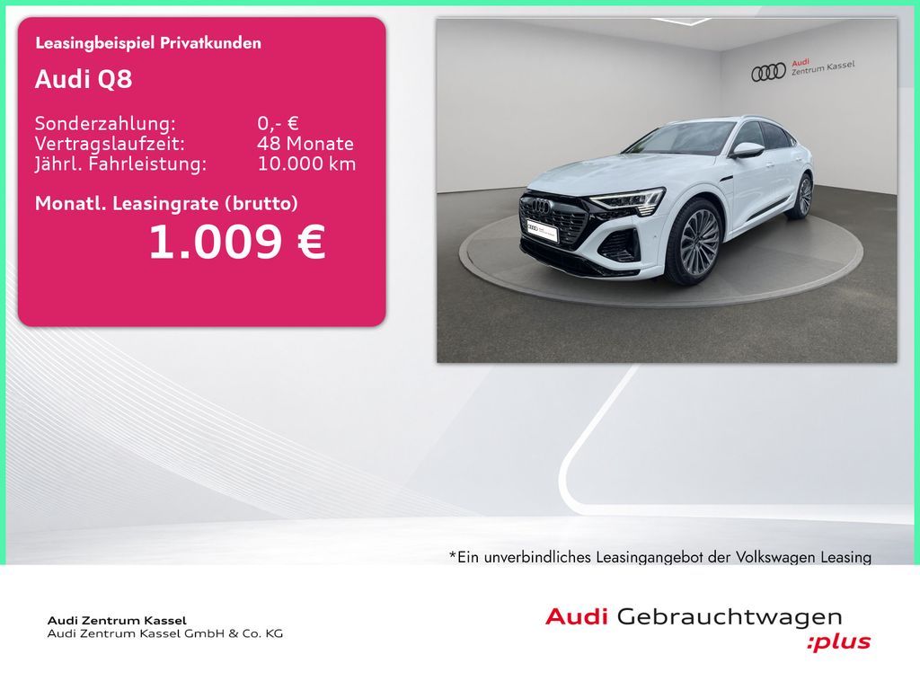 Audi Q8 SB 55 etron qu Sline Matrix Pano HuD AHK 360° Leasing