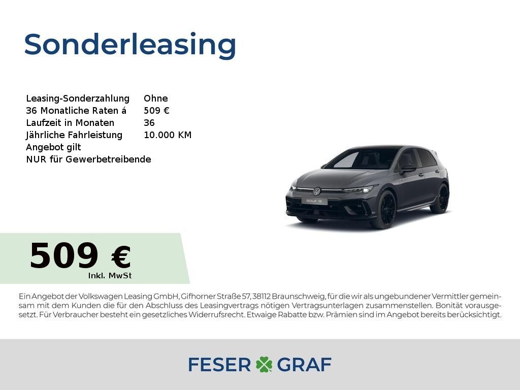 Volkswagen Golf R 2,0l TSI 4M 333PS DSG*PANO*360°*NAVI*ACC Leasing