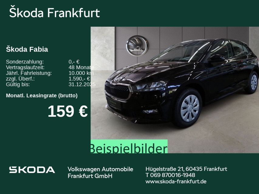 Skoda Fabia Essence 1,0 TSI 70 kW 5-Gang-Schaltgetrieb Leasing