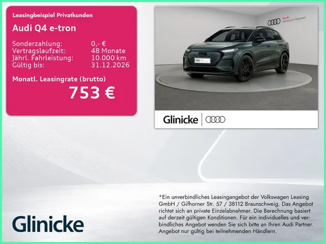 Audi Q4 e-tron qu. S line Matrix AHK HuD SONOS 360°