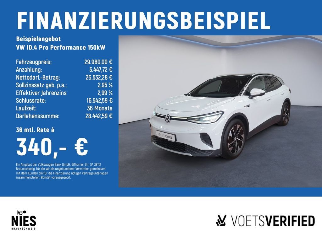 Volkswagen ID.4 Pro Performance 150kW AHK+ACC+MATRIX-LED Leasing