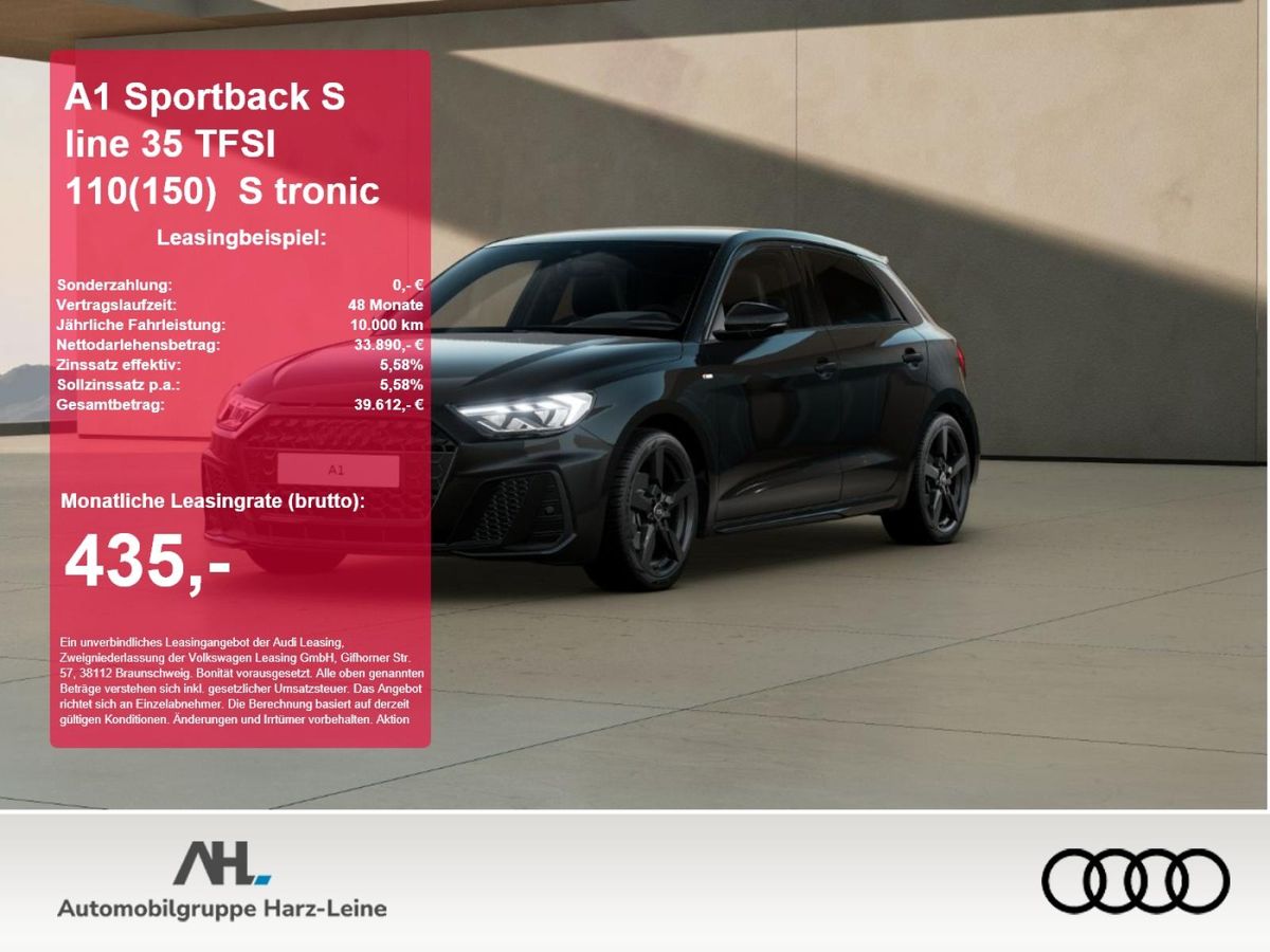 Audi A1 Sportback S line 35 TFSI 110(150) S tronic Leasing