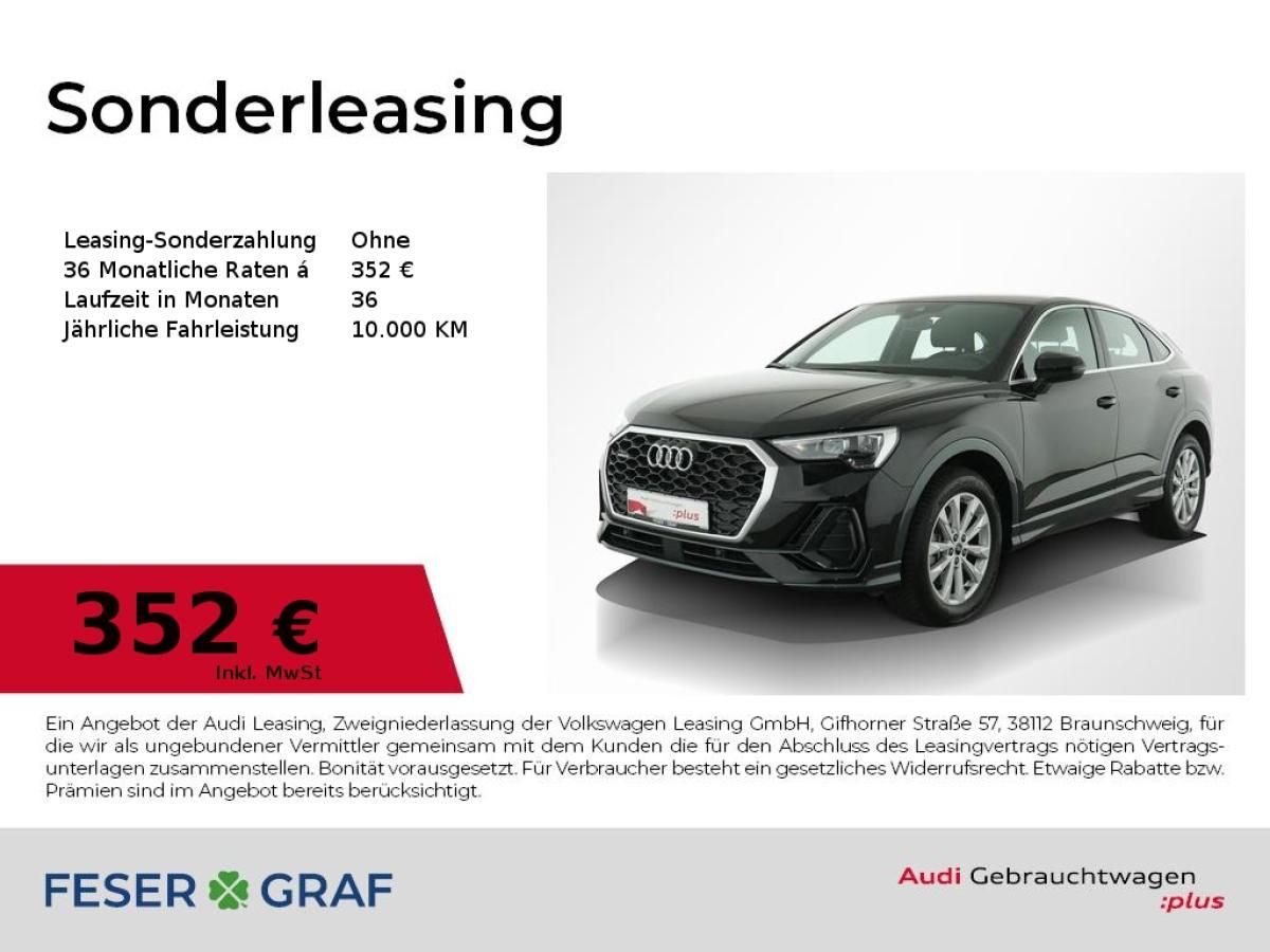 Audi Q3 Sportback 40 TFSI q. LED/Leder/R-Kamera/18 Zo Leasing