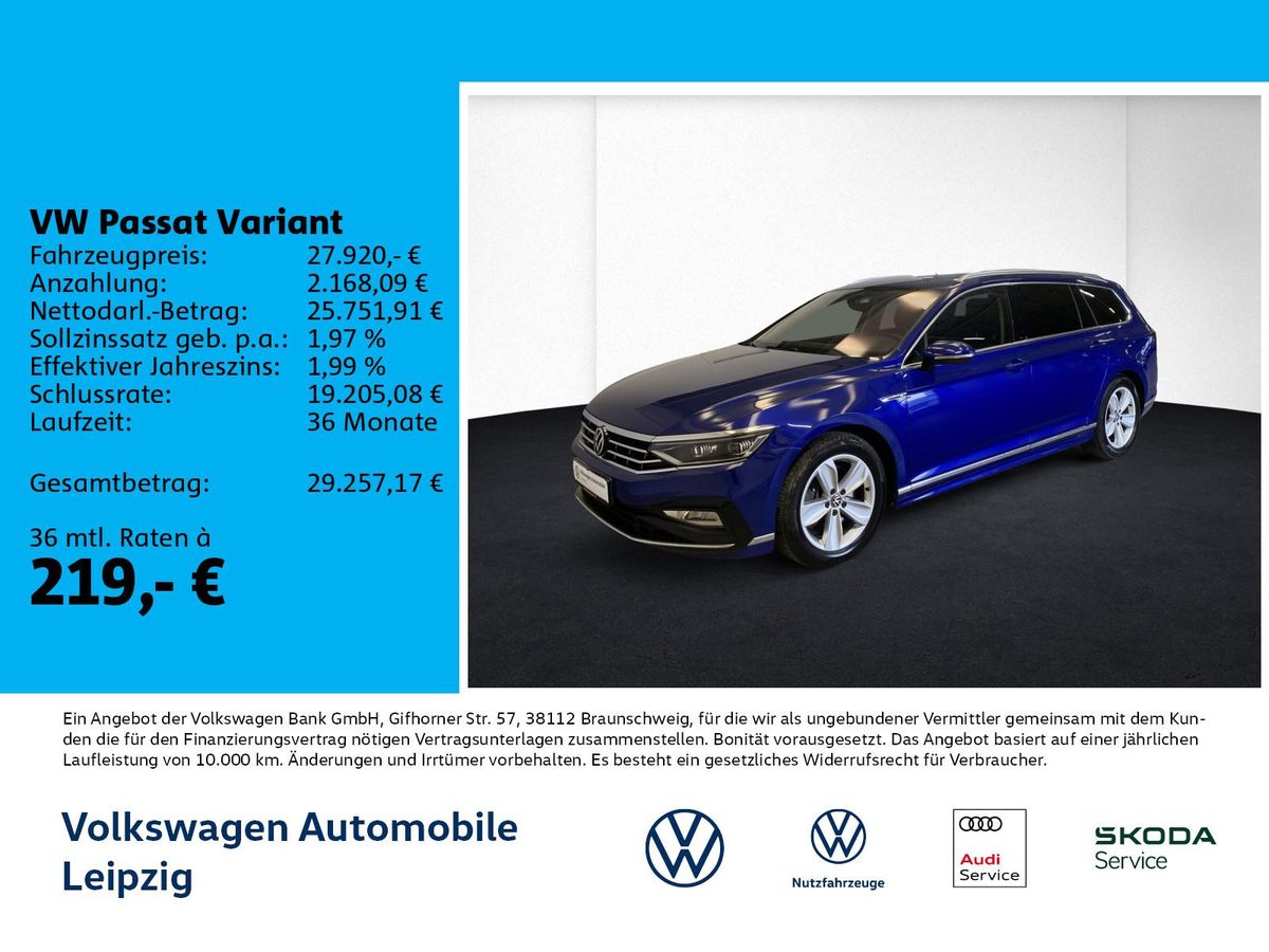 Volkswagen Passat Variant 2.0 TSI 4M R-Line *DCC*AHK*Matrix Leasing