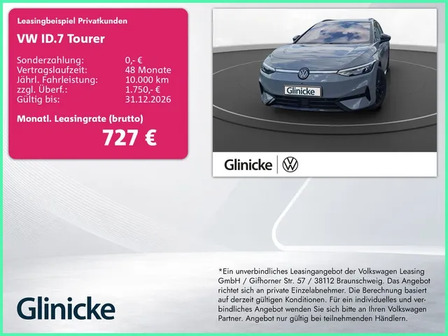Volkswagen ID.7 Tourer Pro S (286 PS) 86 kWh | WäPu | AHK