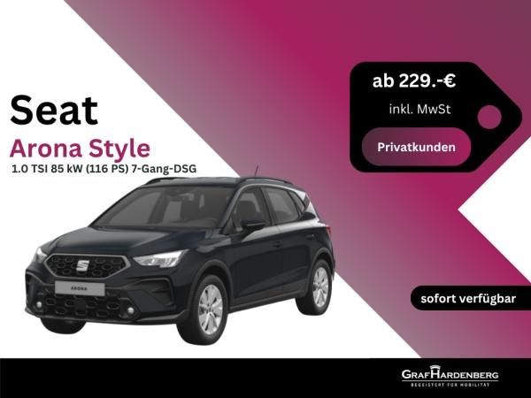 Seat Arona Style 1.0 TSI 85 kW (116 PS) 7-Gang-DSG Leasing