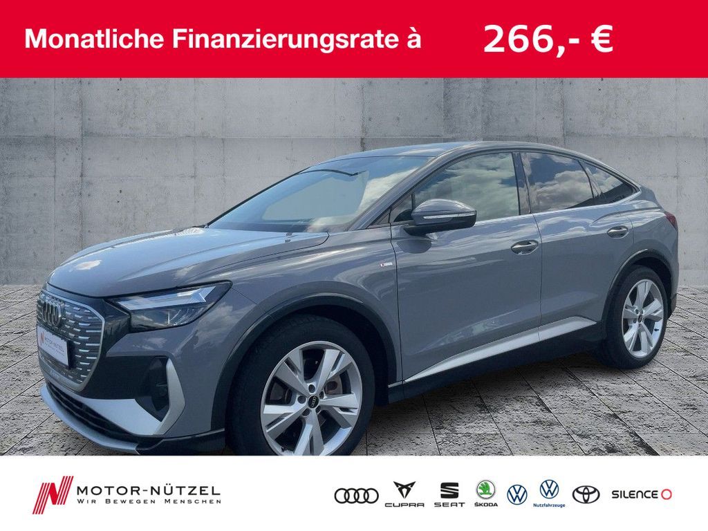 Audi Q4 Sportback e-tron 40 S-LINE LED+NAVI+GRA+PANO Leasing