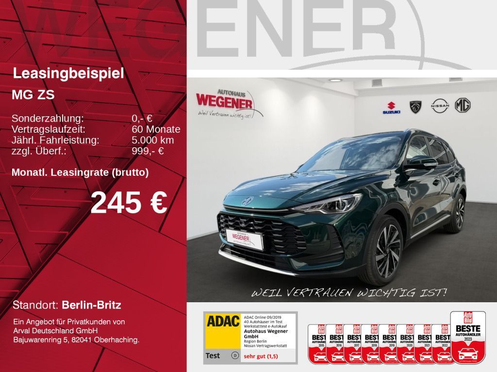 MG ZS Hybrid+ Luxury 1.5 LED|360|Leder|Sitzhzg|ACC Leasing
