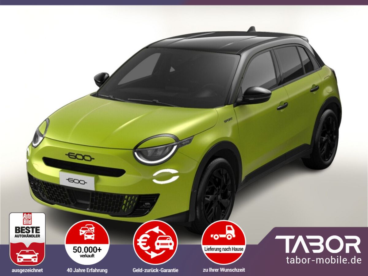 Fiat Fiat 600 Hybrid Sport Nav SHZ ACC Kam Keyl PDC PrivG Leasing