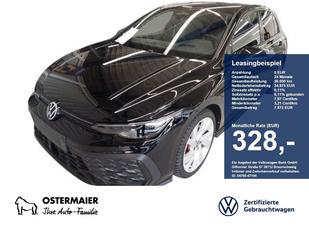 Volkswagen Golf VIII GTE BLACK STYLE 1.5eTSI 272PS DSG HYBR Leasing