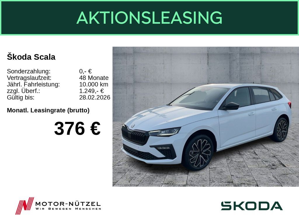 Skoda Scala Balance 1.5 TSI DSG  AHK ACC NAVI ASG3J/50 Leasing