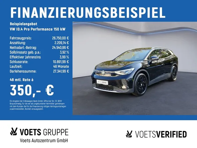 Volkswagen ID.4 Pro Performance 150 kW AHK+NAVI+SHZ
