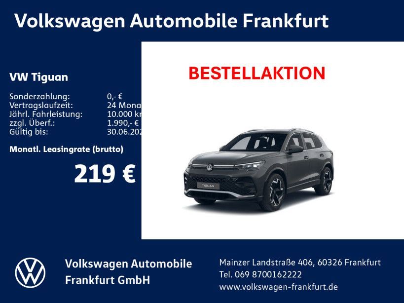 Volkswagen Tiguan R-Line 1,5 l eTSI OPF 110 kW (150 PS) 7-G Leasing