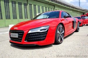 Dies ist noch die erste Version des Elektroauto Audi R8 e-tron