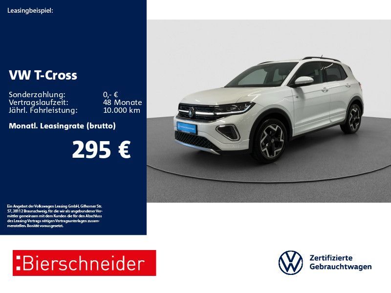 Volkswagen T-Cross 1.5 TSI DSG R-Line AHK MATRIX SHZ CAM 17 Leasing