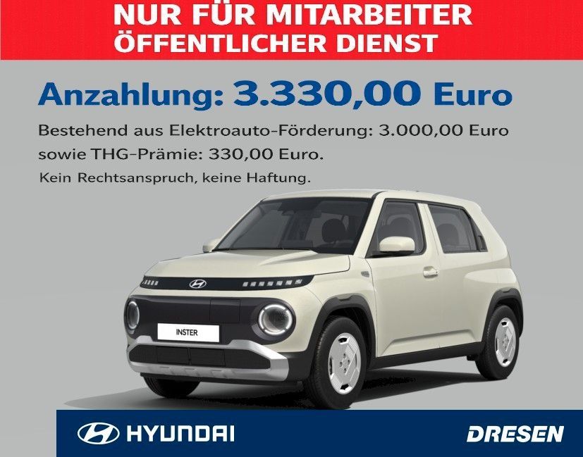 Hyundai INSTER Select NUR FÜR MITARBEITER ÖFFENTL.DIENS Leasing