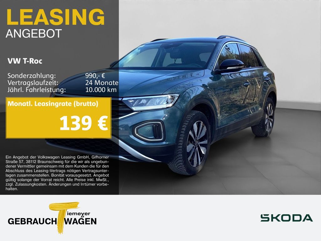 Volkswagen T-Roc 1.0 TSI GOAL NAVI LED SITZH PDC+ Leasing