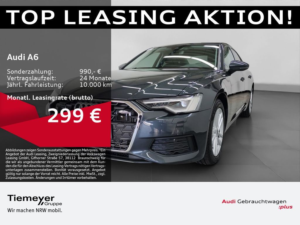 Audi A6 50 TFSI e Q 360 KREUZUNGSASSISTENT SITZHZG Leasing
