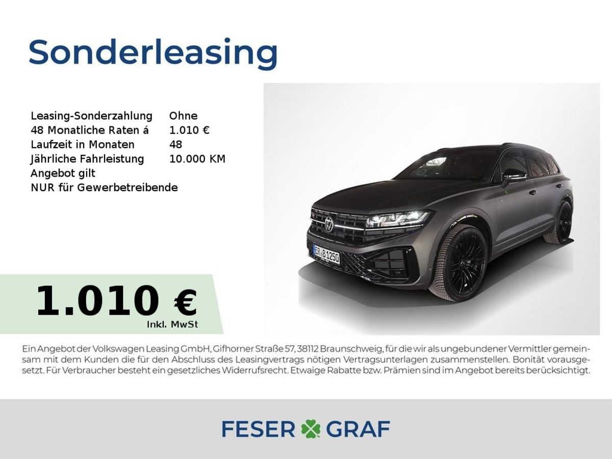 Volkswagen Touareg 3.0 TDI 4M R-Line Black ABT AHK Pano 22 Leasing