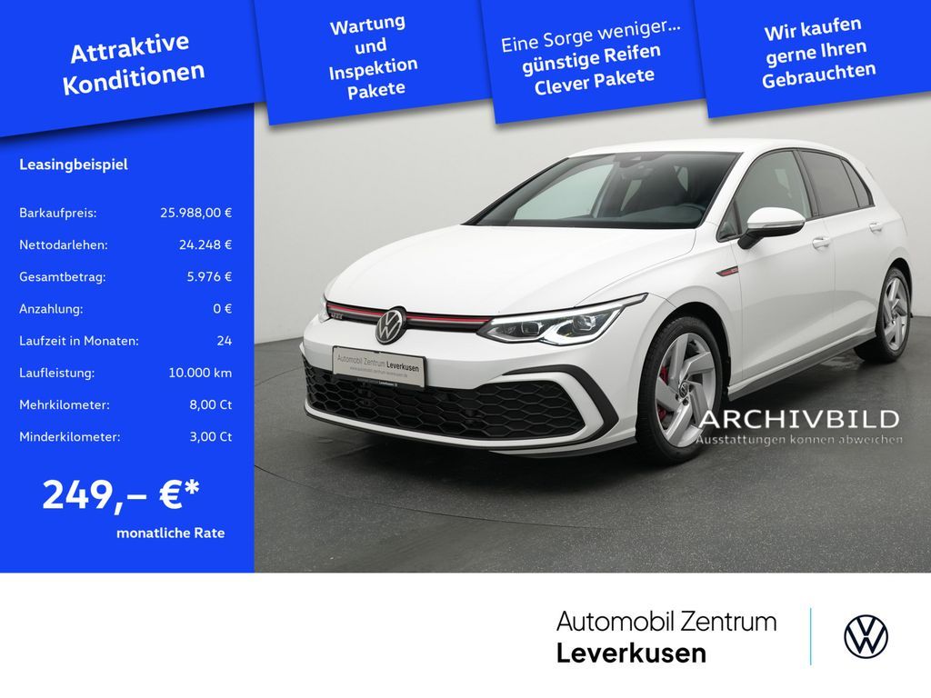Volkswagen Golf VIII GTI DSG NAVI VIRT ACC SHZ CARPLAY LED Leasing