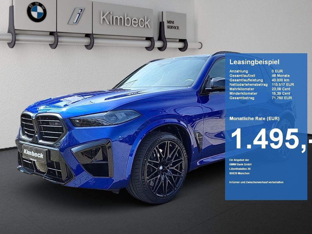 BMW X5 M Competition Massage Sitzbelüft ACC 360° Leasing