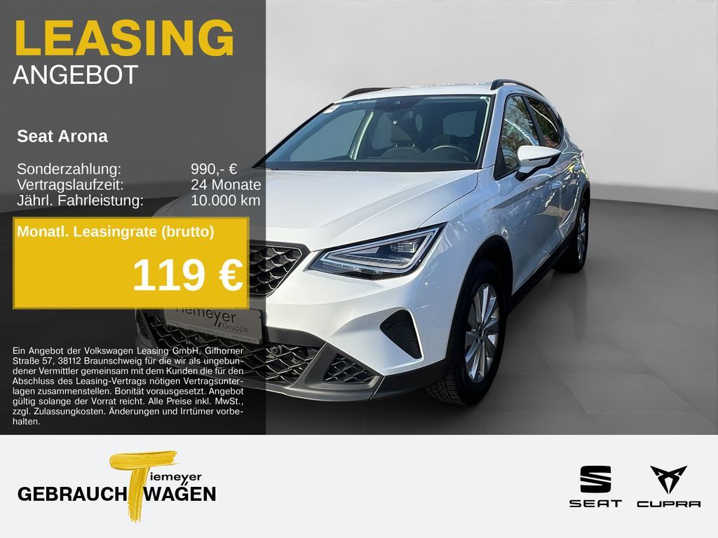 Seat Arona 1.0 TSI STYLE NAVI ACC SITZHZ PARKLENK Leasing