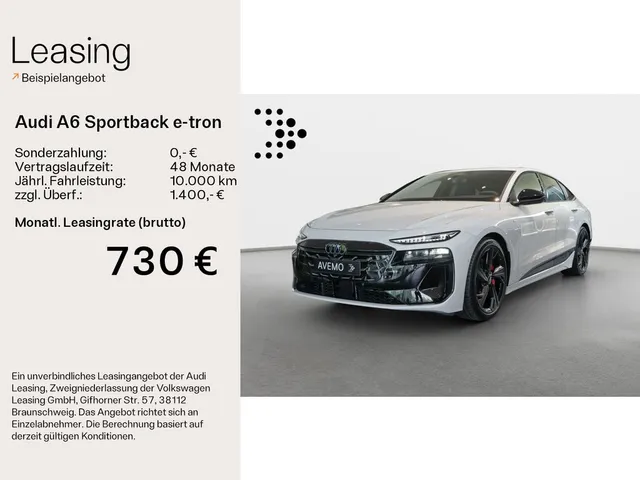 Audi A6 Sportback e-tron perf. S line - Modell 2026