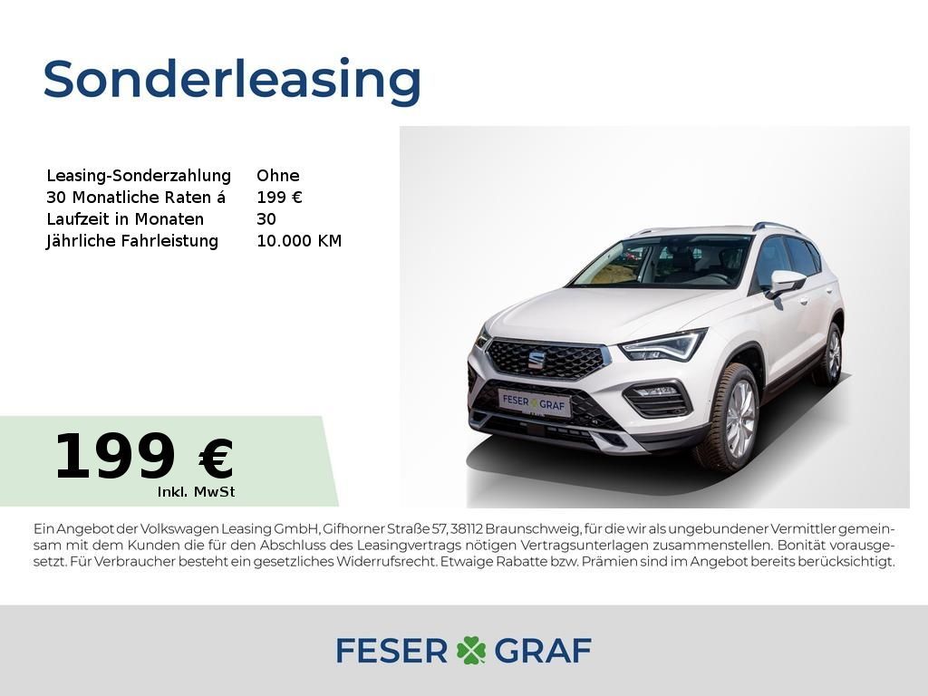 Seat Ateca 2.0 TDI DSG Road Edition LED/Navi/AHK/360° Leasing
