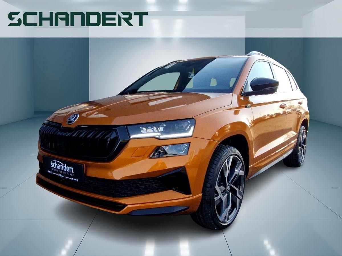 Skoda Karoq 1.5 TSI Sportline DSG Matrix Navi AHK Klimaauto🚀Sofort-Verfügbar🚀Autohaus-Schandert Top-Deal✨ Leasing