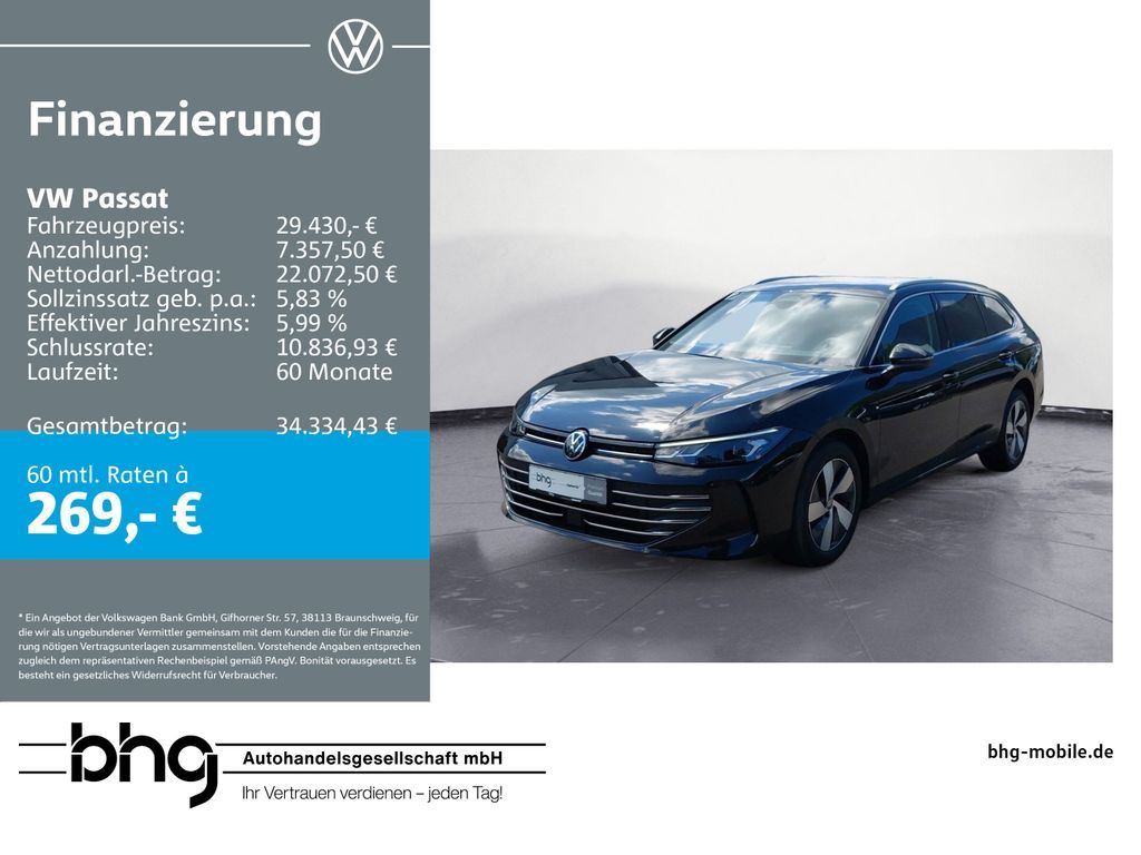 Volkswagen Passat Business 1,5 eTSI OPF DSG Leasing