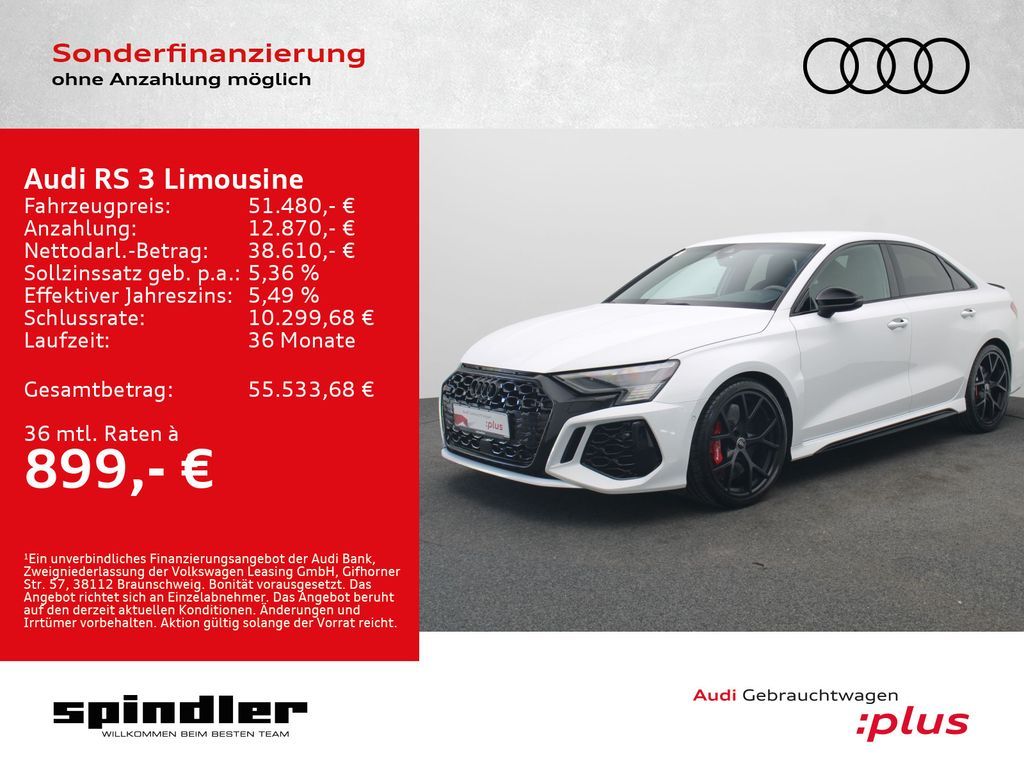 Audi RS 3 Limousine quattro S-tronic/ Keramik,Vmax290 Leasing
