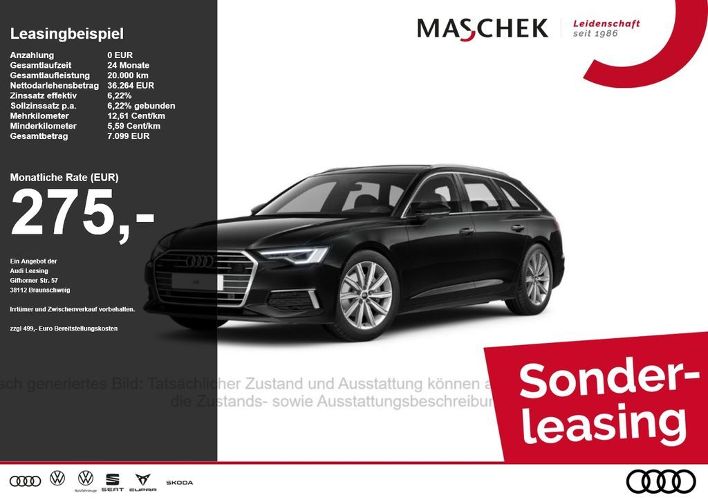 Audi A6 Avant 45 TFSI quat Matrix Pano Sonderleasing Leasing