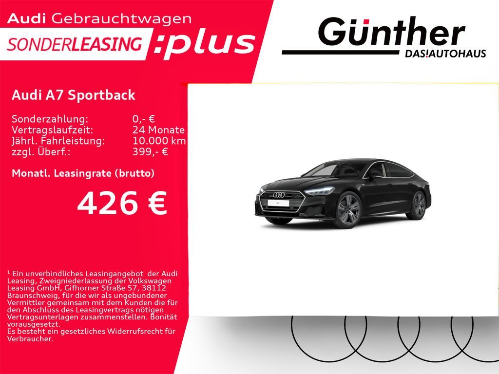 Audi A7 Sportback 45 TFSI QUATTRO S LINE+WINTERRÄ+HUD Leasing