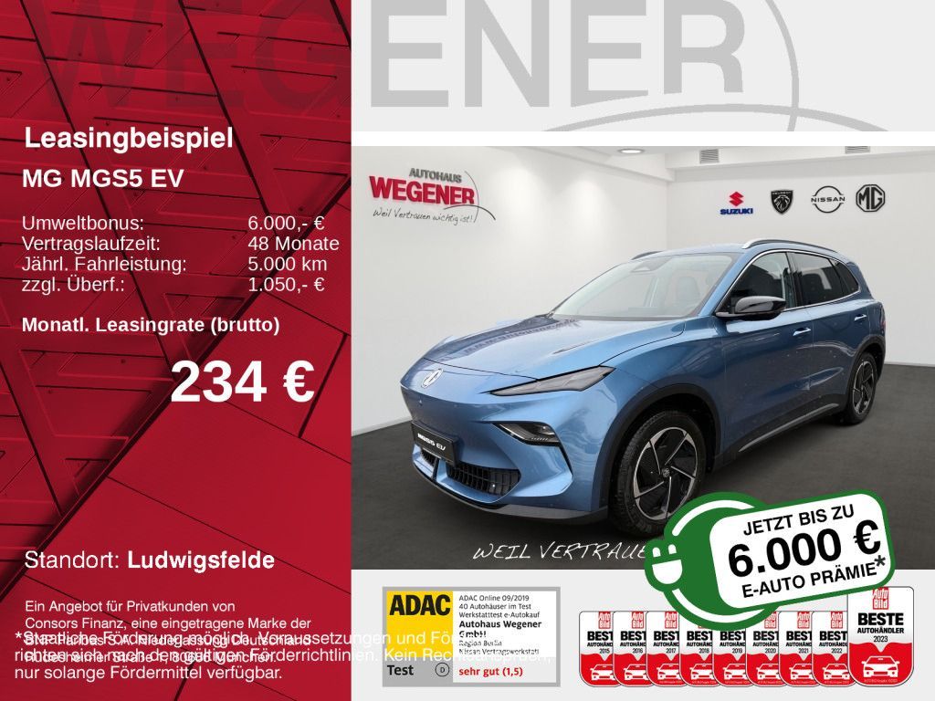 MGS5 EV Luxury Long Range/ WÄPU/ SHZ/ LHZ/ LED Leasing