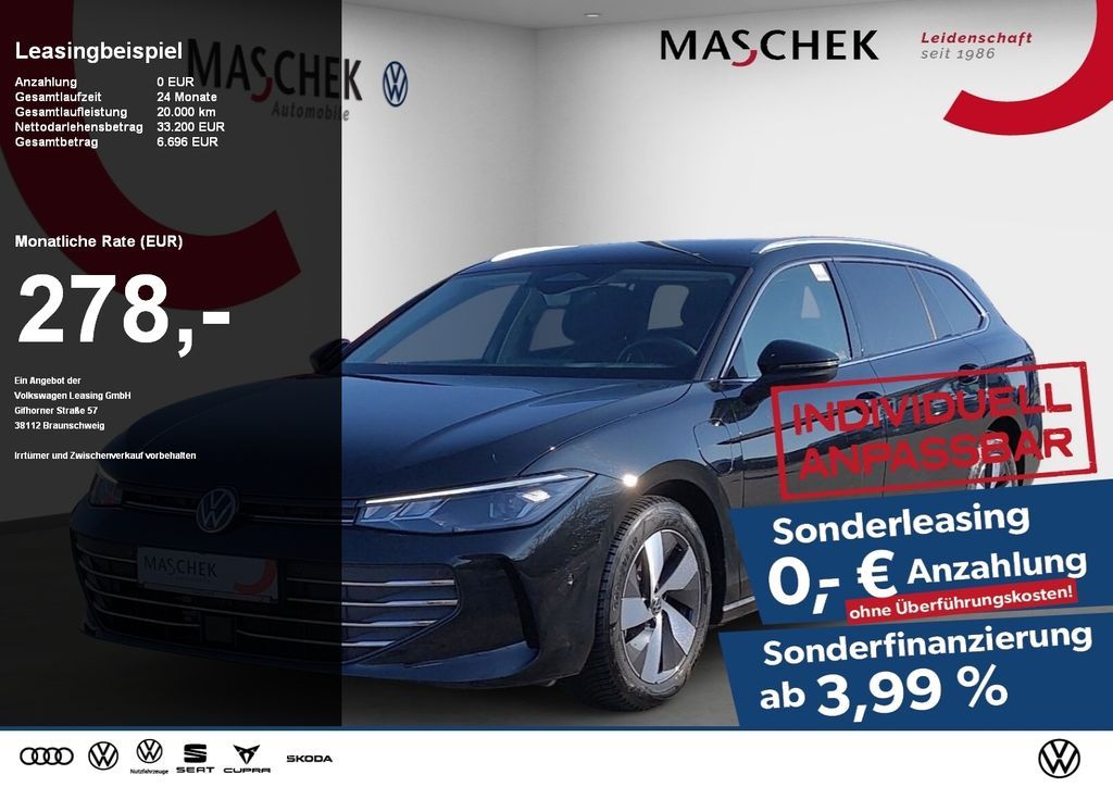 Volkswagen Passat Business eHybrid AHK Navi RearView HeadUp Leasing