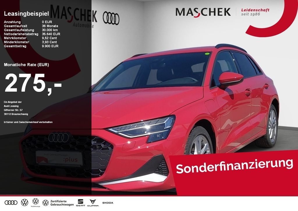 Audi A3 Sportback 40 TFSI e S tronic AHK S-Spoiler AC Leasing