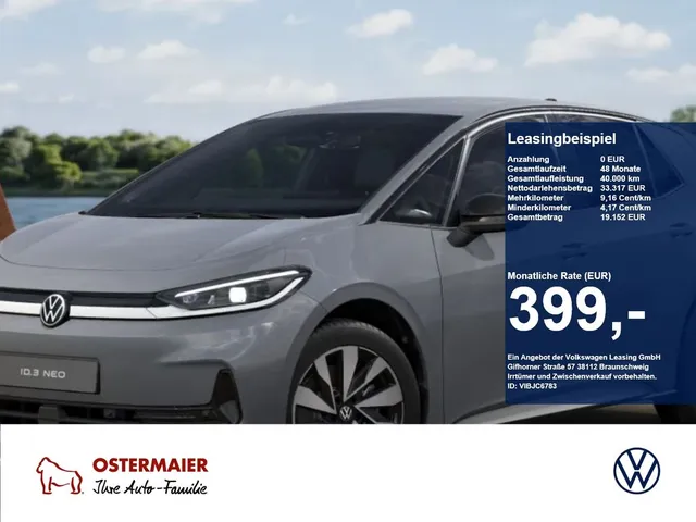 Volkswagen ID.3 Neo Life 50kWh 170PS NAVI,LED,KAMERA,KEYLES