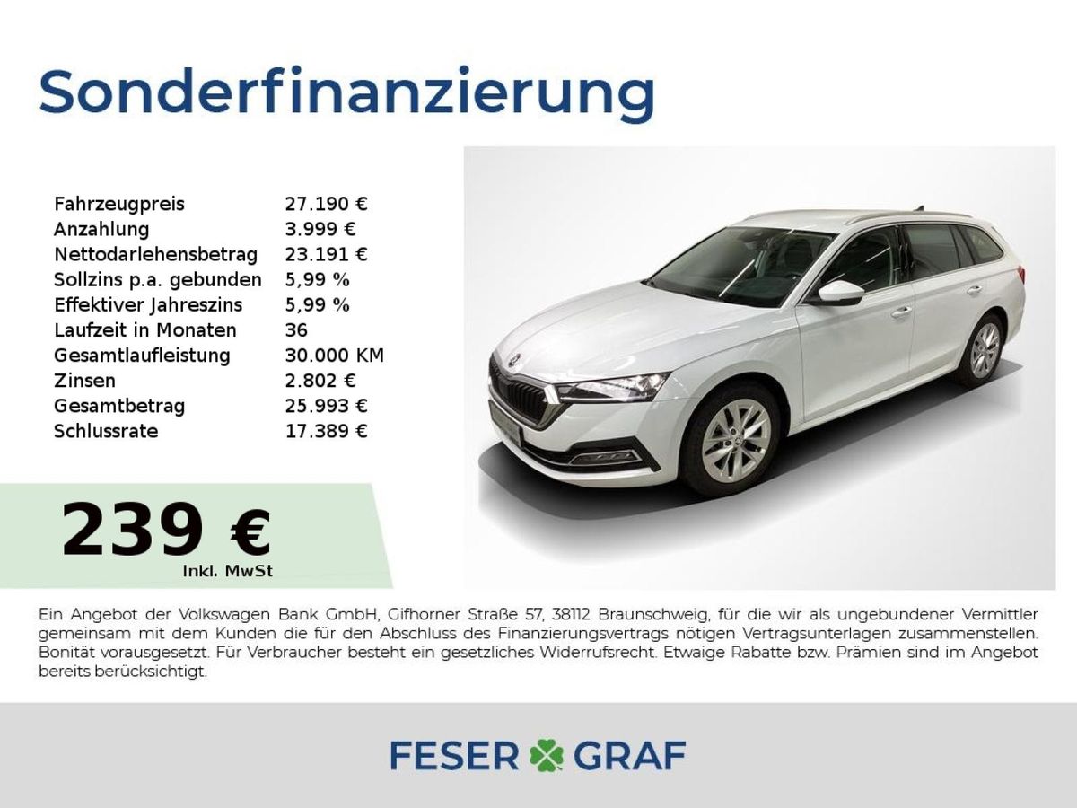 Skoda Octavia Selection 1,5l TSI M-HEV *RFK SHZ NAVI L Leasing