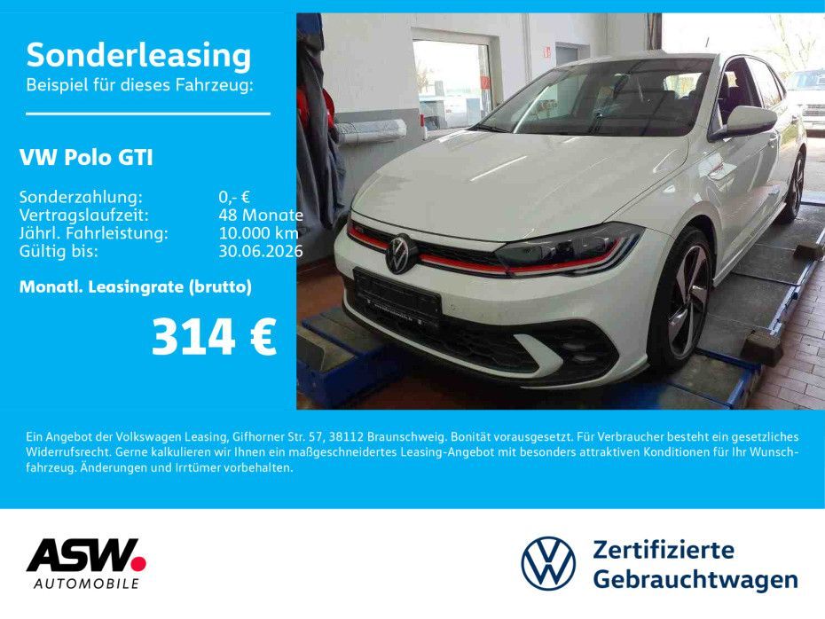 Volkswagen Polo GTI 2.0 TSI DSG LED Navi PDC ACC VC SHZ Leasing
