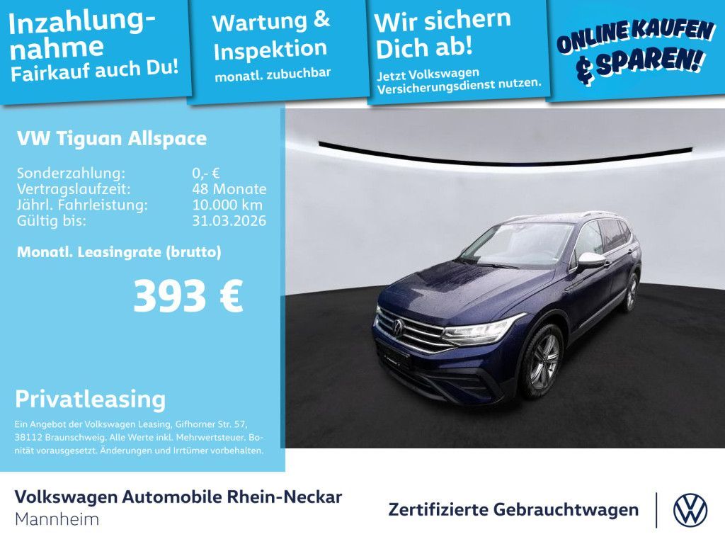Volkswagen Tiguan Allspace 2.0 TDI 4Motion Life DSG Navi Ka Leasing