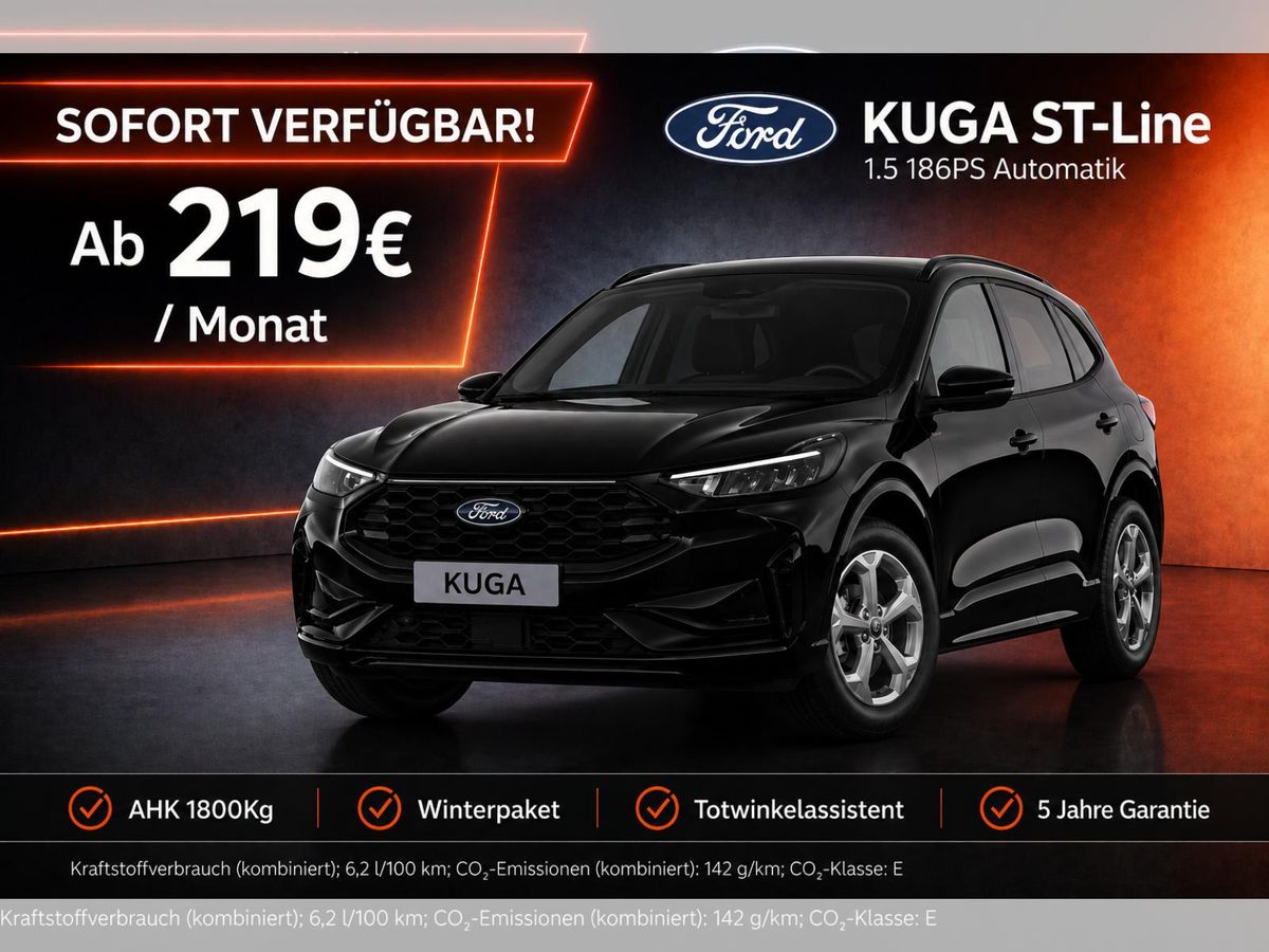 Ford Kuga 1.5 186PS ST-Line Automatik AHK|Navi|Winter Sofort ! Leasing