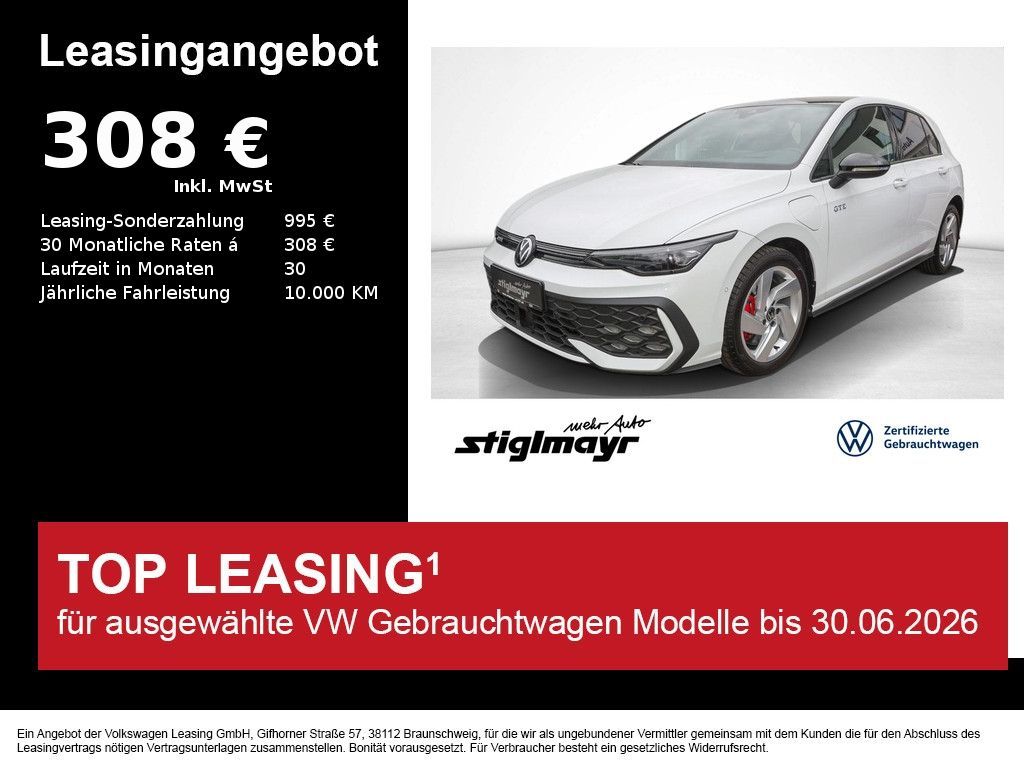 Volkswagen Golf VIII GTE 1.5 eHybrid IQ-LIGHT+KAMERA+NAVI Leasing