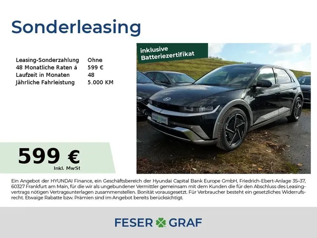 Hyundai Ioniq 5 UNIQ PANO 20" LEDER HuD CARPLAY KAMERA