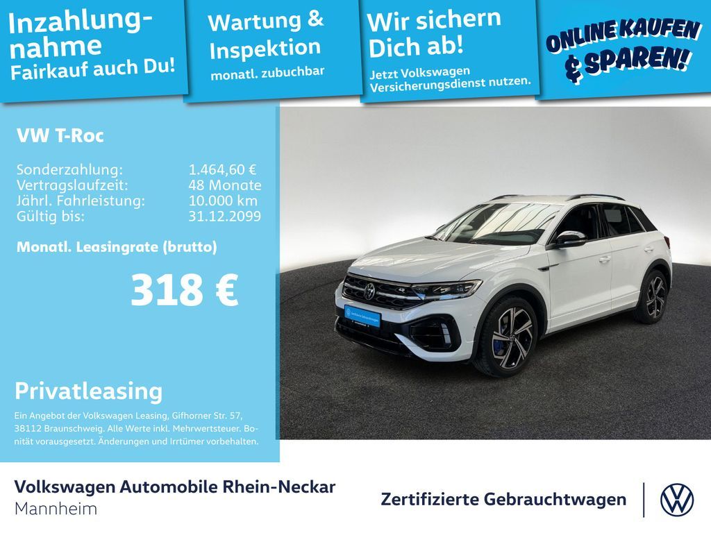 Volkswagen T-Roc 2.0 TSI R DSG 4Motion Navi Kamera Matrix-L Leasing