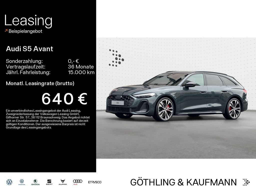 Audi S5 Avant TFSI 270 kW S tronic*B&O*HUD*MATRIXLED* Leasing